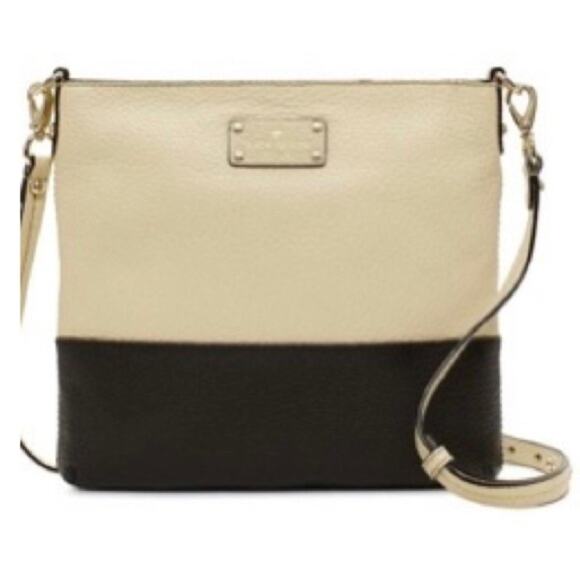 Kate Spade Grove Court Black‎ Ivory Colorblock Crossbody Bag - Picture 2 of 9